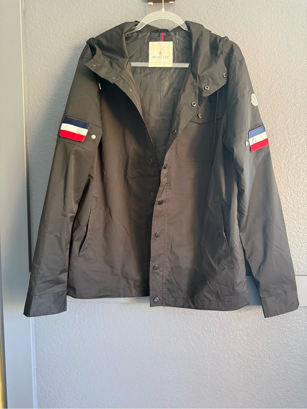 MONCLER • Mael black windbreaker jacket - size 5